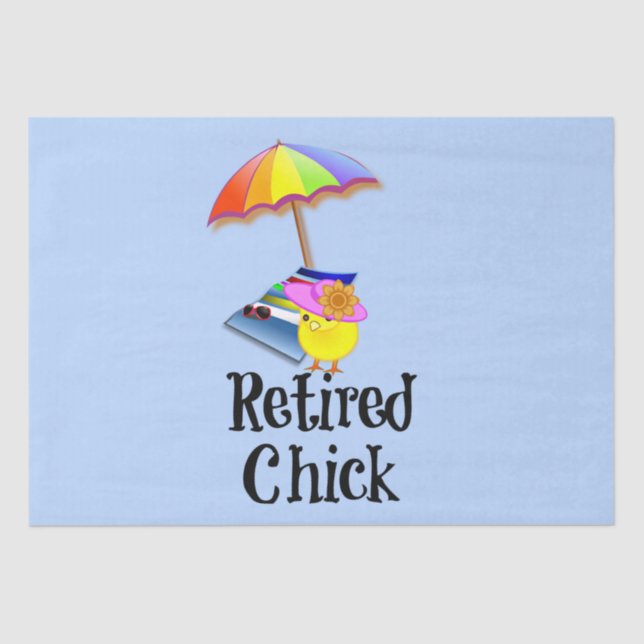 Retired chick, oh so cute tissue paper (Front)