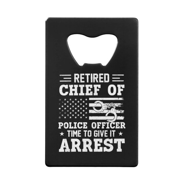 Retired Chief Of Police Officer -American-funny (Front)