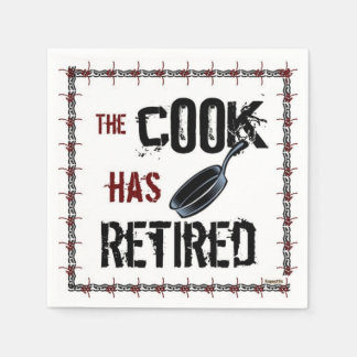 Retired Cook Napkin