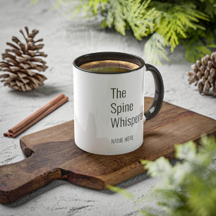 Retired Coworker Name Spine Whisperer Chiropractor Mug