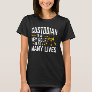Retired Custodian Meaning Unique Retirement 1 T-Shirt