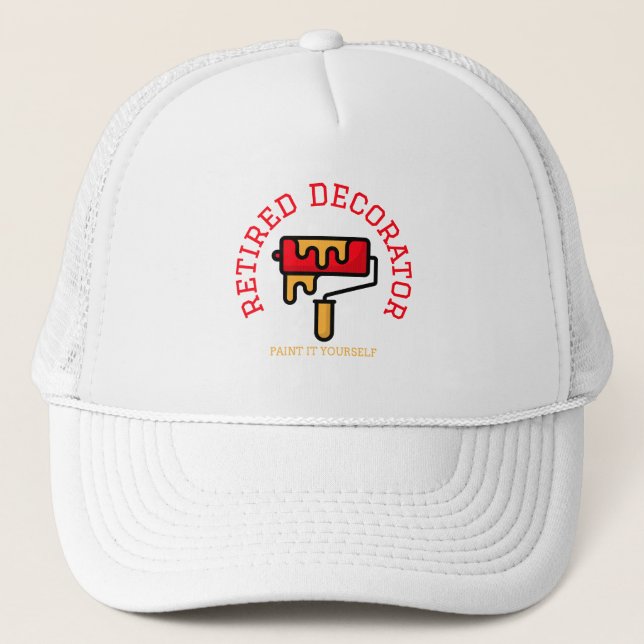 Retired Decorator trucker hat (Front)