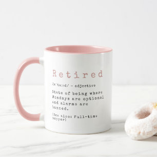 Retired Definition Coffee Mug – Full-Time Napper