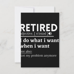 retired definition, funny retirement, retired card