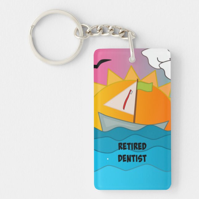 Retired Dentist Key Ring (Front)