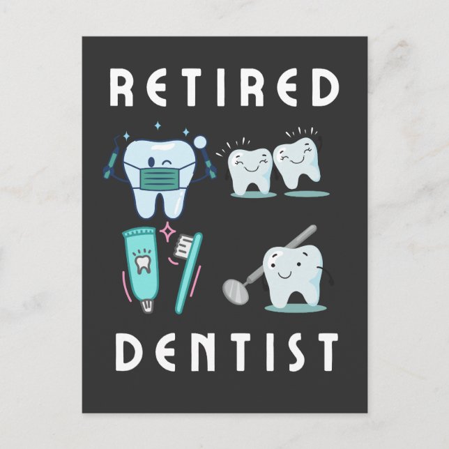 retired dentist  postcard (Front)
