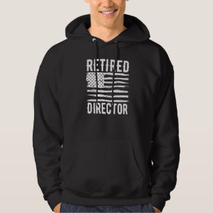 Retired Director Profession American Flag Premium Hoodie