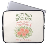 Retired Doctor Best Grandma Floral Retirement Gift