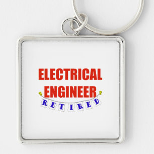 RETIRED ELECTRICAL ENGINEER KEY RING