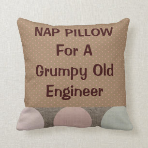 Retired Engineer "Nap Pillow" Cushion