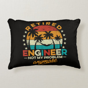 Retired Engineer Not My Problem Anymore Decorative Cushion