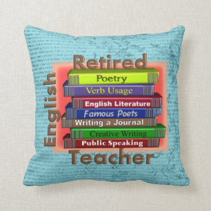 Retired English Teacher Cushion