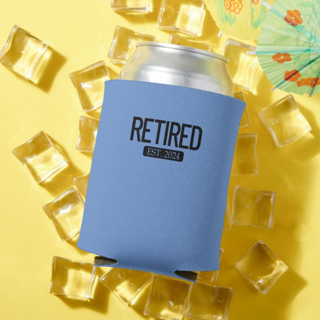 Retired Est. 2024 Work Retirement Funny Retirement Can Cooler (In Situ Summer)