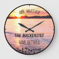 Retired Family Beach Beautiful Sunset Name Funny