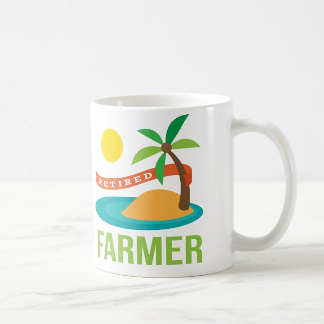 Retired Farmer Gift Coffee Mug (Right)