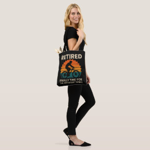 Retired Finally Time For The Important Things Tote Bag