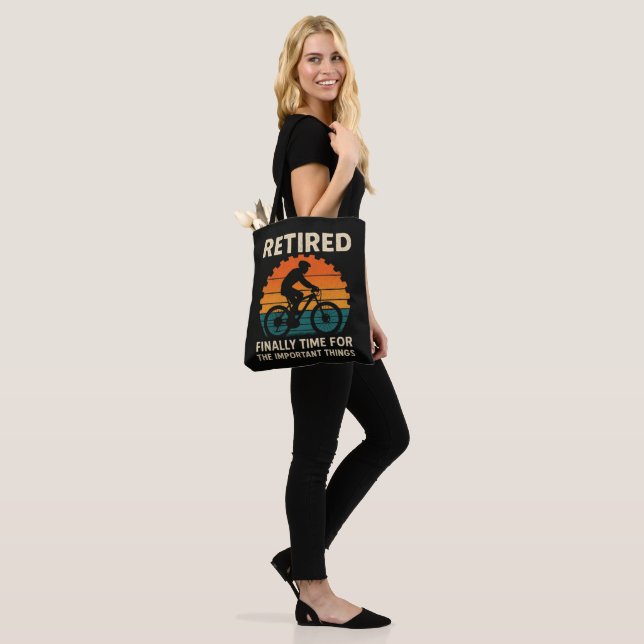 Retired Finally Time For The Important Things  Tote Bag (On Model)