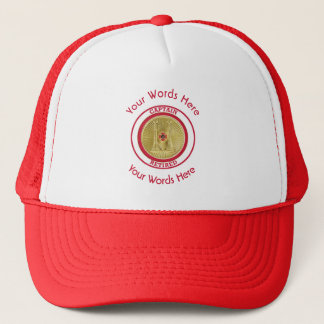 Retired Firefighter Captain Custom Trucker Hat