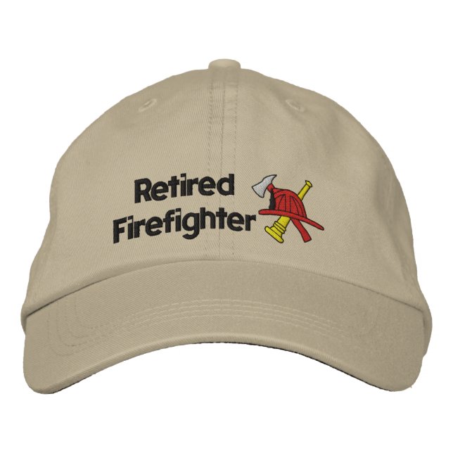 Retired Firefighter Embroidered Hat (Front)
