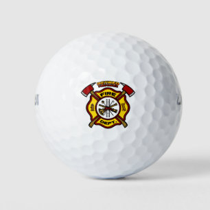 RETIRED FIREFIGHTER GOLF BALLS