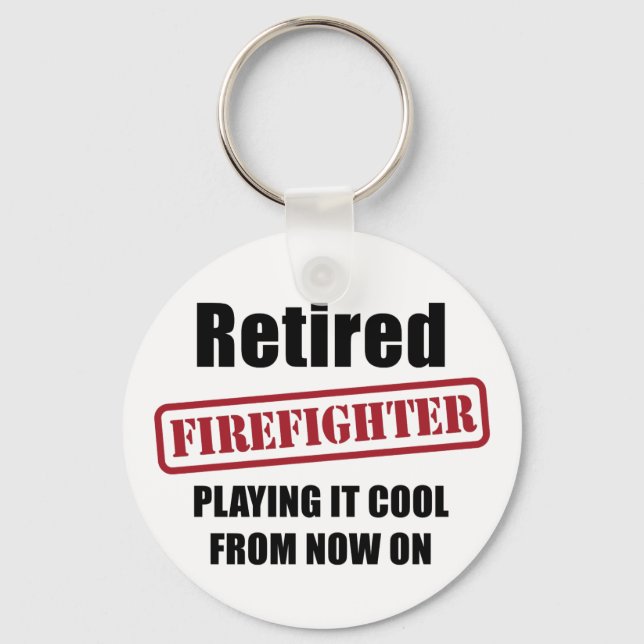 Retired Firefighter Key Ring (Front)