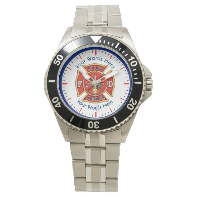 Retired Firefighter Maltese Cross Watch (Front)