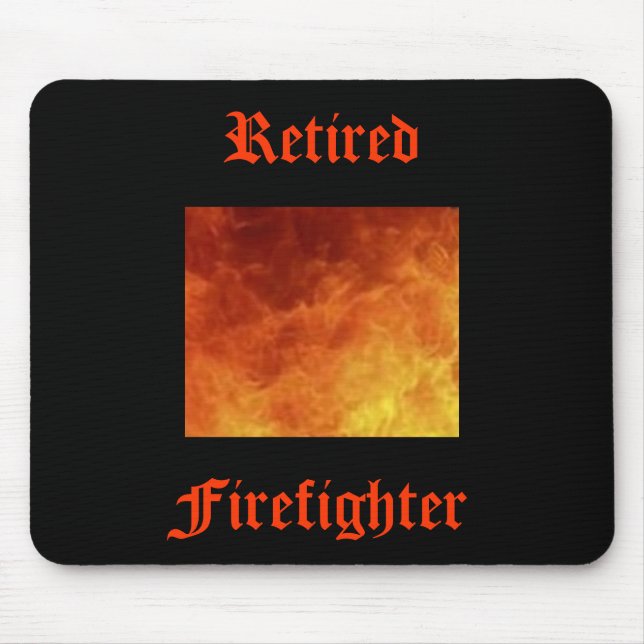 Retired Firefighter Mousepad (Front)