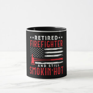 Retired Firefighter Retirement Thin Red Line Mug