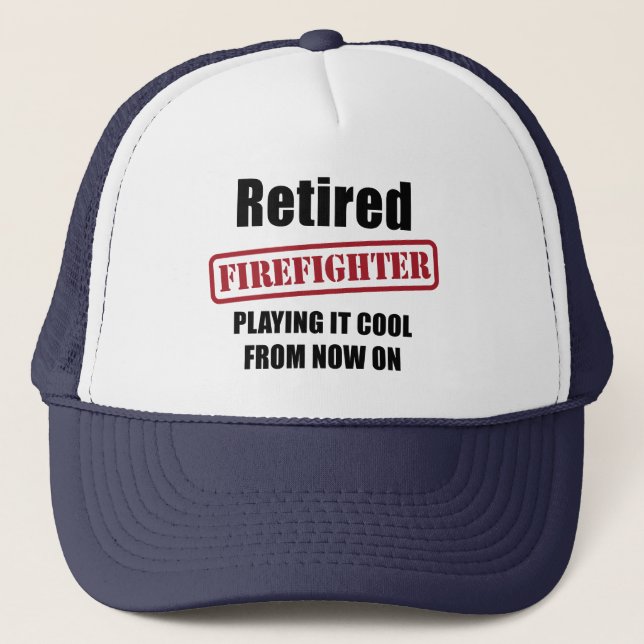 Retired Firefighter Trucker Hat (Front)