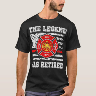 Retired Fireman 911 Rescue Retirement Gift T-Shirt