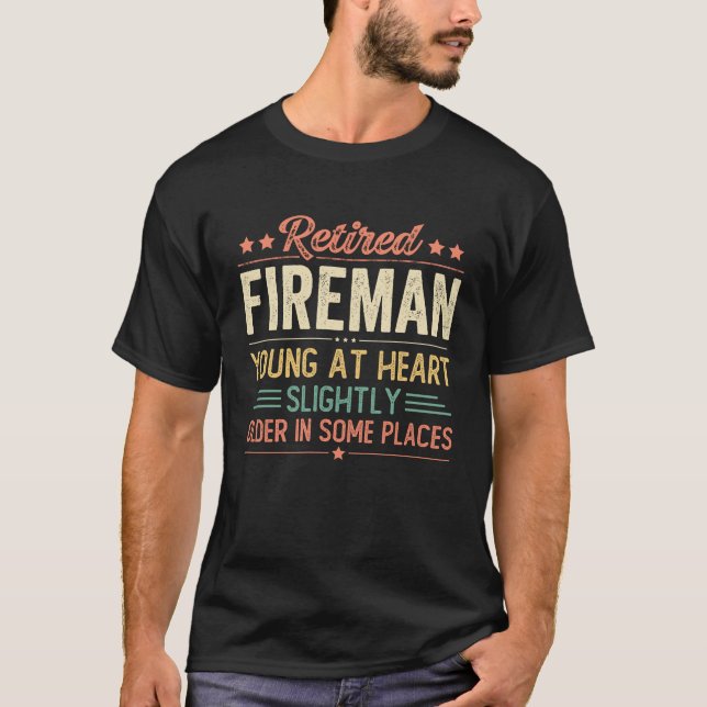 Retired Fireman T-Shirt (Front)