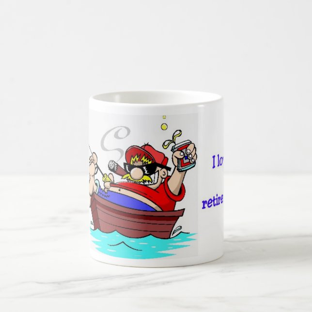 Retired Fisherman Coffee Mug (Center)