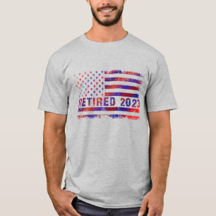 Retired flag red and blue 2023 T-Shirt
