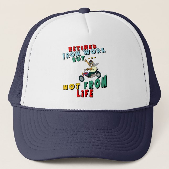 Retired From Work Trucker Hat (Front)