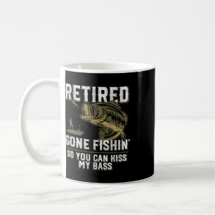 Retired Gone Fishin' Funny B Fishing Fisherman Ret Coffee Mug