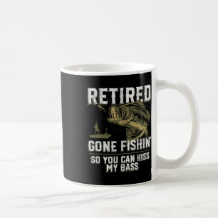 Retired Gone Fishin' Funny Byss Fishing Fisherman Coffee Mug