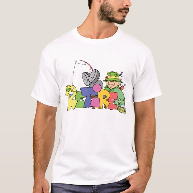 Retired Gone Fishing T-Shirt (Front)