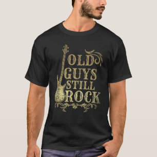 Retired Guitar Player Man Gift Idea Bass Guitar T-Shirt