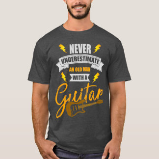 Retired guitarist playing music guitar  T-Shirt