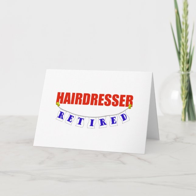 RETIRED HAIRDRESSER CARD (Front)