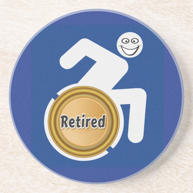 Retired Handicapped Coaster (Front)