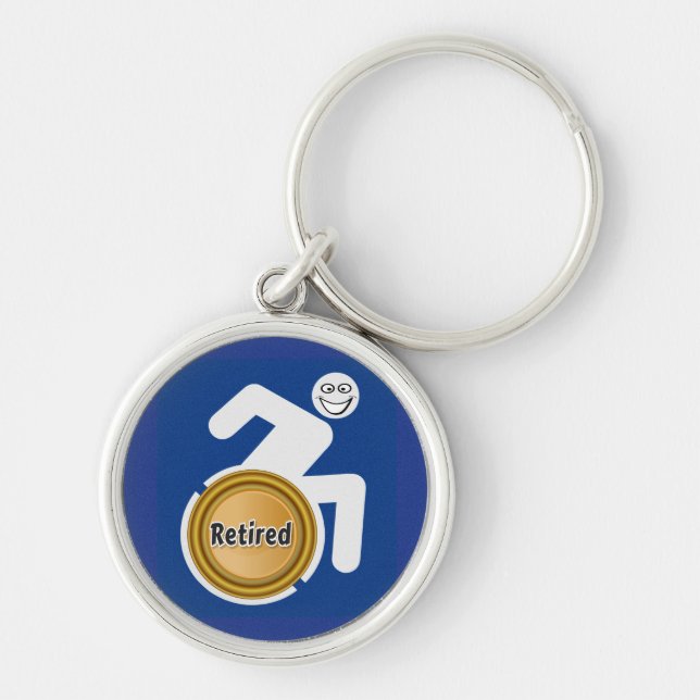 Retired Handicapped Key Ring (Front)