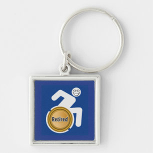Retired Handicapped Key Ring
