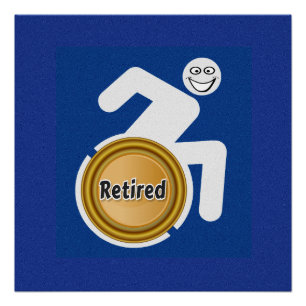 Retired Handicapped Poster