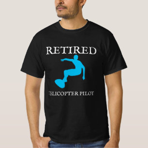 Retired Helicopter Pilot Surfer Retirement Gift T-Shirt