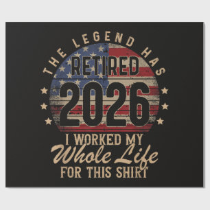 Retired I Worked Whole Life for This Wrapping Paper