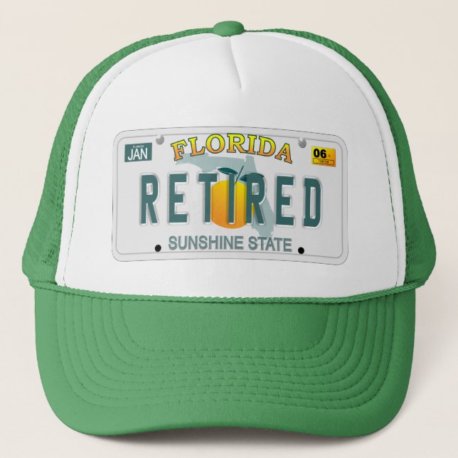 Retired in Florida hat (Front)