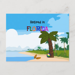 Retired in Florida Postcard