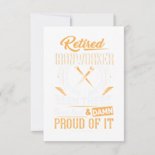 Retired Ironworker Card