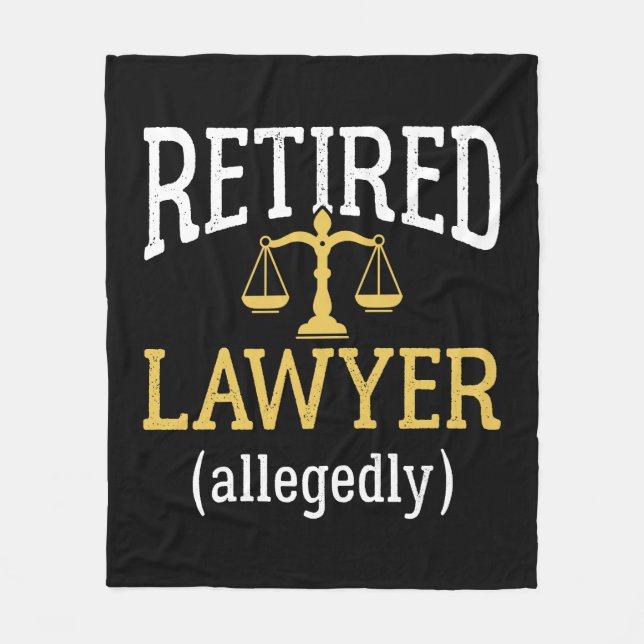 Retired Lawyer Allegedly Fleece Blanket (Front)